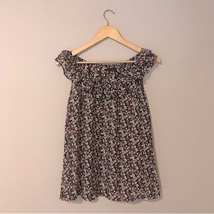 ✨2 for $5✨ Ruffle Floral Short Sleeve Flowy Top TwentyOne Size Small